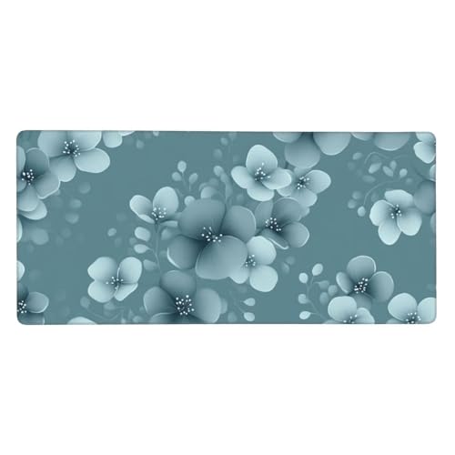 Gaming Mauspad XXL 1200x600 mm, Blau Mousepad Blumen Desk Mat mit Vernähte Kanten, Wasserdicht Anti-Rutsch Mouse Pad, Spezielle Oberfläche Verbessert Präzision und Geschwindigkeit für Gamer, j-270 Gaming Mauspad XXL 1200x600 mm, Blau Mousepad Blumen Desk Mat mit Vernähte Kanten, Wasserdicht Anti-Rutsch Mouse Pad, Spezielle Oberfläche Verbessert Präzision und Geschwindigkeit für Gamer, j-270 von Jvyaeen