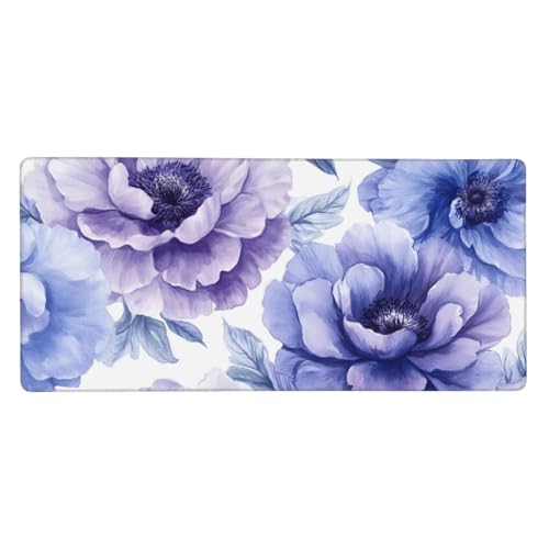 Gaming Mauspad XXL 1200x600 mm, Lila Mousepad Blumen Desk Mat mit Vernähte Kanten, Wasserdicht Anti-Rutsch Mouse Pad, Spezielle Oberfläche Verbessert Präzision und Geschwindigkeit für Gamer, j-146 Gaming Mauspad XXL 1200x600 mm, Lila Mousepad Blumen Desk Mat mit Vernähte Kanten, Wasserdicht Anti-Rutsch Mouse Pad, Spezielle Oberfläche Verbessert Präzision und Geschwindigkeit für Gamer, j-146 von Jvyaeen