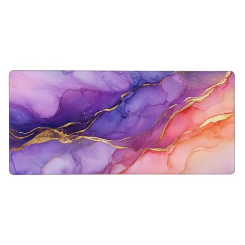 Gaming Mauspad XXL 1200x600 mm, Lila Mousepad Marmor Desk Mat mit Vernähte Kanten, Wasserdicht Anti-Rutsch Mouse Pad, Spezielle Oberfläche Verbessert Präzision und Geschwindigkeit für Gamer, j-599 Gaming Mauspad XXL 1200x600 mm, Lila Mousepad Marmor Desk Mat mit Vernähte Kanten, Wasserdicht Anti-Rutsch Mouse Pad, Spezielle Oberfläche Verbessert Präzision und Geschwindigkeit für Gamer, j-599 von Jvyaeen