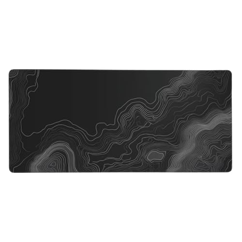 Gaming Mauspad XXL 1200x600 mm, Schwarz Mousepad Linien Desk Mat mit Vernähte Kanten, Wasserdicht Anti-Rutsch Mouse Pad, Spezielle Oberfläche Verbessert Präzision und Geschwindigkeit für Gamer, j-405 Gaming Mauspad XXL 1200x600 mm, Schwarz Mousepad Linien Desk Mat mit Vernähte Kanten, Wasserdicht Anti-Rutsch Mouse Pad, Spezielle Oberfläche Verbessert Präzision und Geschwindigkeit für Gamer, j-405 von Jvyaeen