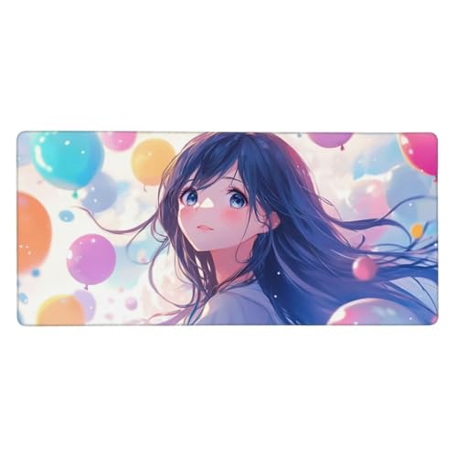 Gaming Mauspad XXL 1200x600 mm,Karikatur Mousepad Mädchen Desk Mat mit Vernähte Kanten,Wasserdicht Anti-Rutsch Mouse Pad,Spezielle Oberfläche Verbessert Präzision und Geschwindigkeit für Gamer,j-341 Gaming Mauspad XXL 1200x600 mm,Karikatur Mousepad Mädchen Desk Mat mit Vernähte Kanten,Wasserdicht Anti-Rutsch Mouse Pad,Spezielle Oberfläche Verbessert Präzision und Geschwindigkeit für Gamer,j-341 von Jvyaeen