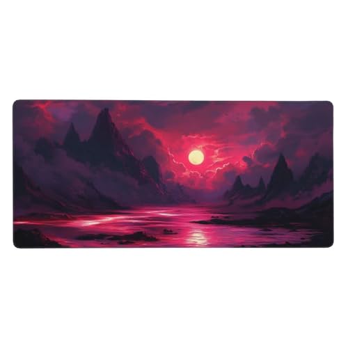 Gaming Mauspad XXL 600x300 mm,Rosa Mousepad Sonnenuntergang Desk Mat mit Vernähte Kanten,Wasserdicht Anti-Rutsch Mouse Pad,Spezielle Oberfläche Verbessert Präzision und Geschwindigkeit für Gamer,j-330 Gaming Mauspad XXL 600x300 mm,Rosa Mousepad Sonnenuntergang Desk Mat mit Vernähte Kanten,Wasserdicht Anti-Rutsch Mouse Pad,Spezielle Oberfläche Verbessert Präzision und Geschwindigkeit für Gamer,j-330 von Jvyaeen