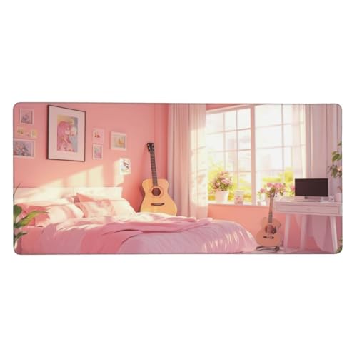 Gaming Mauspad XXL 900x300 mm, Rosa Mousepad Zimmer Desk Mat mit Vernähte Kanten, Wasserdicht Anti-Rutsch Mouse Pad, Spezielle Oberfläche Verbessert Präzision und Geschwindigkeit für Gamer, j-471 Gaming Mauspad XXL 900x300 mm, Rosa Mousepad Zimmer Desk Mat mit Vernähte Kanten, Wasserdicht Anti-Rutsch Mouse Pad, Spezielle Oberfläche Verbessert Präzision und Geschwindigkeit für Gamer, j-471 von Jvyaeen