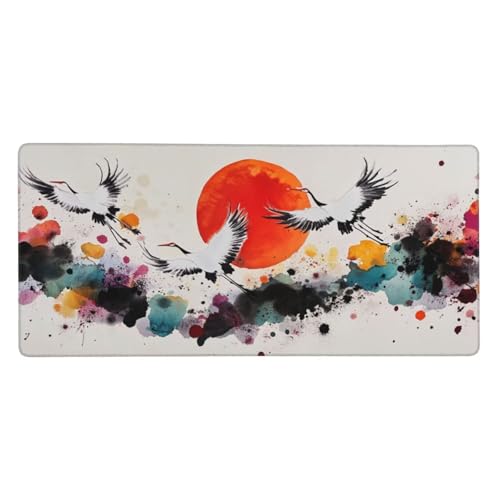 Japan Mauspad XXL 1000 x 500 mm Schreibtischunterlage Sonnenuntergang Mousepad mit rutschfeste Gummibasis, Wasserdicht Mousepad, Groß Erweiterter Gaming Mauspad für PC, Laptop, Home Office Deko j-303 Japan Mauspad XXL 1000 x 500 mm Schreibtischunterlage Sonnenuntergang Mousepad mit rutschfeste Gummibasis, Wasserdicht Mousepad, Groß Erweiterter Gaming Mauspad für PC, Laptop, Home Office Deko j-303 von Jvyaeen