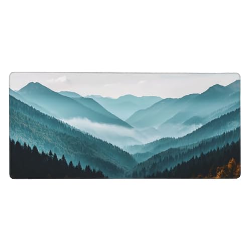Mousepad Blau Schreibtischunterlage Berg Mauspad XXL 900x400x3mm Mousepad Gaming Zubehör, rutschfeste Desk Mat, Mouse Pad Wasserdicht und langlebig für Gaming,Büro,Zuhause, Geschenke für Frauen j-228 Mousepad Blau Schreibtischunterlage Berg Mauspad XXL 900x400x3mm Mousepad Gaming Zubehör, rutschfeste Desk Mat, Mouse Pad Wasserdicht und langlebig für Gaming,Büro,Zuhause, Geschenke für Frauen j-228 von Jvyaeen