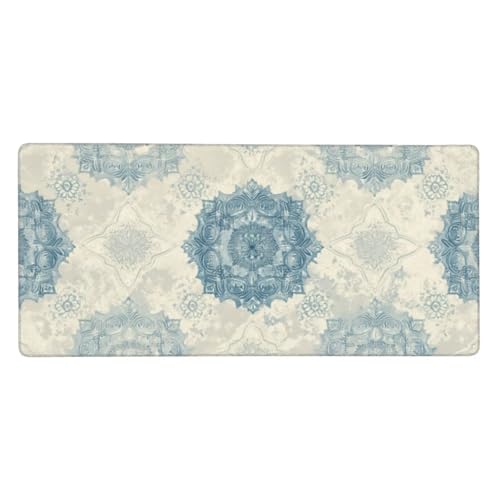 Mousepad Blau Schreibtischunterlage Bohemien Mauspad XXL 900x400x3mm Mousepad Gaming Zubehör,Rutschfeste Desk Mat,Mouse Pad Wasserdicht und langlebig für Gaming,Büro,Zuhause,Geschenke für Frauen j-490 Mousepad Blau Schreibtischunterlage Bohemien Mauspad XXL 900x400x3mm Mousepad Gaming Zubehör,Rutschfeste Desk Mat,Mouse Pad Wasserdicht und langlebig für Gaming,Büro,Zuhause,Geschenke für Frauen j-490 von Jvyaeen