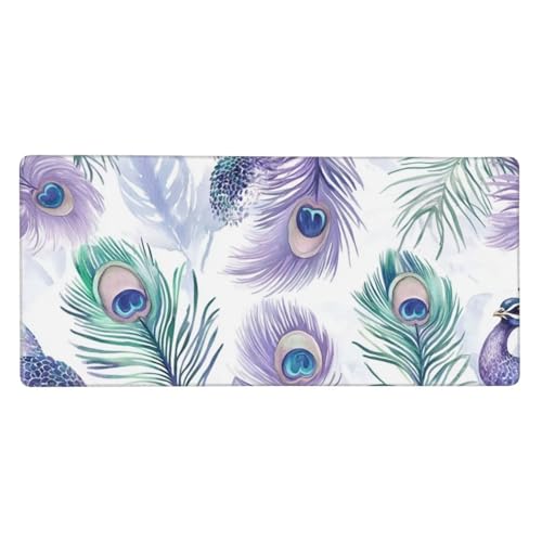 Mousepad Blau Schreibtischunterlage Pfau Mauspad XXL 900x400x3mm Mousepad Gaming Zubehör, rutschfeste Desk Mat, Mouse Pad Wasserdicht und langlebig für Gaming,Büro,Zuhause, Geschenke für Frauen j-431 Mousepad Blau Schreibtischunterlage Pfau Mauspad XXL 900x400x3mm Mousepad Gaming Zubehör, rutschfeste Desk Mat, Mouse Pad Wasserdicht und langlebig für Gaming,Büro,Zuhause, Geschenke für Frauen j-431 von Jvyaeen