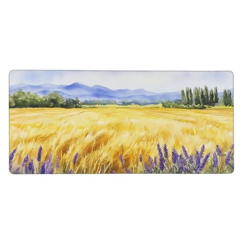 Mousepad Frühling Schreibtischunterlage Bauernhof Mauspad XXL 900x400x3mm Mousepad Gaming Zubehör,rutschfeste Desk Mat,Mouse Pad Wasserdicht langlebig,Gaming,Büro,Zuhause,Geschenke für Frauen j-142 von Jvyaeen