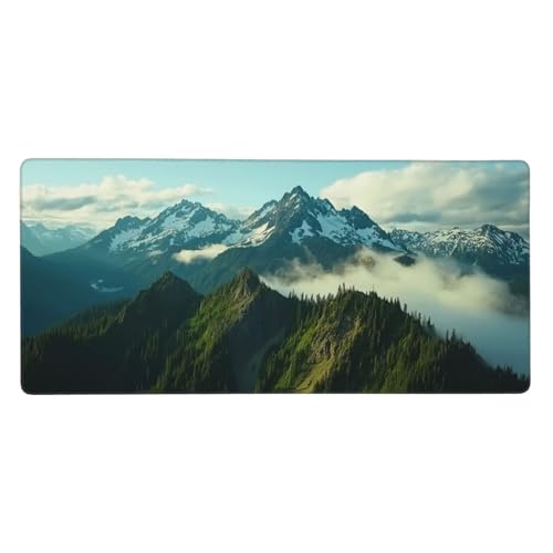 Mousepad Landschaft Schreibtischunterlage Gebirge Mauspad XXL 900x400x3mm Mousepad Gaming Zubehör,rutschfeste Desk Mat,Mouse Pad Wasserdicht langlebig,Gaming,Büro,Zuhause,Geschenke für Frauen j-167 von Jvyaeen