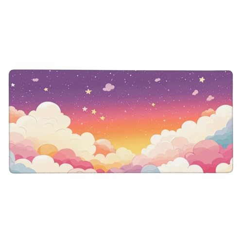 Mousepad Rosa Schreibtischunterlage Himmel Mauspad XXL 1500x800x3mm Mousepad Gaming Zubehör,rutschfeste Desk Mat,Mouse Pad Wasserdicht und langlebig für Gaming,Büro,Zuhause,Geschenke für Frauen j-386 Mousepad Rosa Schreibtischunterlage Himmel Mauspad XXL 1500x800x3mm Mousepad Gaming Zubehör,rutschfeste Desk Mat,Mouse Pad Wasserdicht und langlebig für Gaming,Büro,Zuhause,Geschenke für Frauen j-386 von Jvyaeen