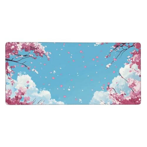 Mousepad Rosa Schreibtischunterlage Kirschblüten Mauspad XXL 900x400x3mm Mousepad Gaming Zubehör,Rutschfeste Desk Mat,Mouse Pad Wasserdicht langlebig für Gaming,Büro,Zuhause,Geschenke für Frauen j-419 Mousepad Rosa Schreibtischunterlage Kirschblüten Mauspad XXL 900x400x3mm Mousepad Gaming Zubehör,Rutschfeste Desk Mat,Mouse Pad Wasserdicht langlebig für Gaming,Büro,Zuhause,Geschenke für Frauen j-419 von Jvyaeen
