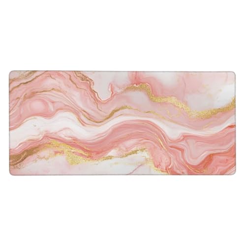 Mousepad Rosa Schreibtischunterlage Marmor Mauspad XXL 900x400x3mm Mousepad Gaming Zubehör, Rutschfeste Desk Mat, Mouse Pad Wasserdicht und langlebig für Gaming,Büro,Zuhause,Geschenke für Frauen j-222 Mousepad Rosa Schreibtischunterlage Marmor Mauspad XXL 900x400x3mm Mousepad Gaming Zubehör, Rutschfeste Desk Mat, Mouse Pad Wasserdicht und langlebig für Gaming,Büro,Zuhause,Geschenke für Frauen j-222 von Jvyaeen