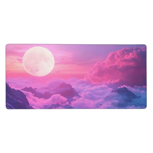 Mousepad Rosa Schreibtischunterlage Mond Mauspad XXL 1500x800x3mm Mousepad Gaming Zubehör, Rutschfeste Desk Mat, Mouse Pad Wasserdicht und langlebig für Gaming,Büro,Zuhause, Geschenke für Frauen j-464 Mousepad Rosa Schreibtischunterlage Mond Mauspad XXL 1500x800x3mm Mousepad Gaming Zubehör, Rutschfeste Desk Mat, Mouse Pad Wasserdicht und langlebig für Gaming,Büro,Zuhause, Geschenke für Frauen j-464 von Jvyaeen