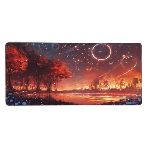Mousepad Rot Schreibtischunterlage Landschaftsbaum Mauspad XXL 900x400x3mm Mousepad Gaming Zubehör,rutschfeste Desk Mat,Mouse Pad Wasserdicht langlebig,Gaming,Büro,Zuhause,Geschenke für Frauen j-544 Mousepad Rot Schreibtischunterlage Landschaftsbaum Mauspad XXL 900x400x3mm Mousepad Gaming Zubehör,rutschfeste Desk Mat,Mouse Pad Wasserdicht langlebig,Gaming,Büro,Zuhause,Geschenke für Frauen j-544 von Jvyaeen