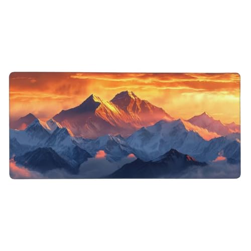 Mousepad Sonnenuntergang Schreibtischunterlage Landschaft Mauspad XXL 900x400x3mm Mousepad Gaming Zubehör,rutschfeste Desk Mat,Mouse Pad Wasserdicht langlebig,Gaming,Büro,Geschenke für Frauen j-174 von Jvyaeen