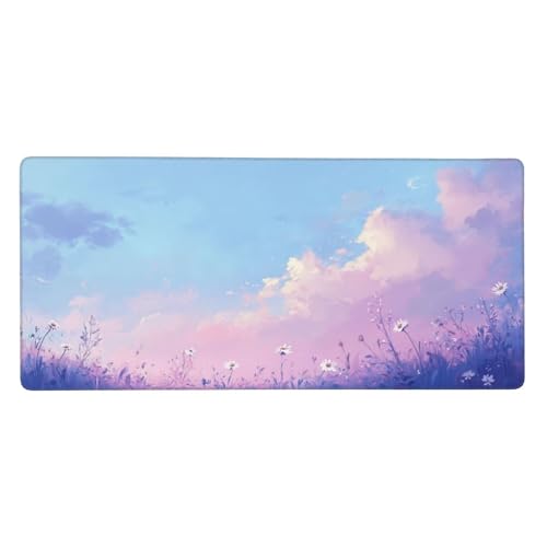 Rosa Mauspad XXL 1000 x 500 mm Schreibtischunterlage Landschaft Mousepad mit rutschfeste Gummibasis, Wasserdicht Mousepad, Groß Erweiterter Gaming Mauspad für PC, Laptop, Home Office Deko j-416 Rosa Mauspad XXL 1000 x 500 mm Schreibtischunterlage Landschaft Mousepad mit rutschfeste Gummibasis, Wasserdicht Mousepad, Groß Erweiterter Gaming Mauspad für PC, Laptop, Home Office Deko j-416 von Jvyaeen