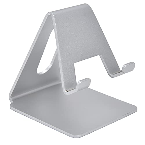 Silver Cell Phone Stand, Aluminum Alloy Telephone Stand Adjustables Foldable Desktop Pc Holder Tablet Pc Holder for All Universal Model Silver Cell Phone Stand, Aluminum Alloy Telephone Stand Adjustables Foldable Desktop Pc Holder Tablet Pc Holder for All Universal Model von Jwthee