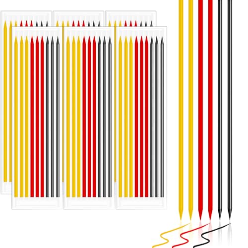 Jyvex 54 Stück Bleistiftminen 2.8mm für Zimmermannsbleistift, ​Tischler Bleistift Ersatzminen, ​ Wasserdichte ​Pica Dry Minen, Solide Tieflochmarker Konstruktion Bleistift Ersatz （Farbe） von Jyvex