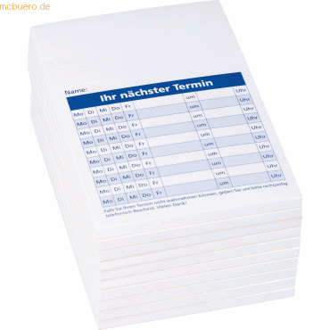 20 x K+E Terminzettel 8655651 A7 50 Blatt 10 Stück 20 x K+E Terminzettel 8655651 A7 50 Blatt 10 Stück von K+E