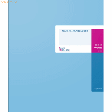 K+E Formularbuch Wareneingangsbuch 28x30,5 40 Blatt Kopfleiste von K+E