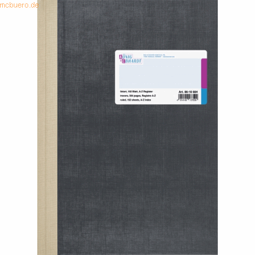 K+E Geschäftsbuch A4 liniert 192 Blatt Deckenband grau von K+E