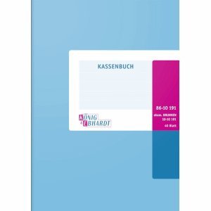 K+E Kassenbuch A5 40 Blatt kartoniert von K + E