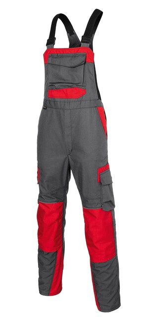 K?Bler Innovatiq Latzhose Anthrazit/Mittelrot Gr??E 102 K?Bler Innovatiq Latzhose Anthrazit/Mittelrot Gr??E 102 von K?Bler