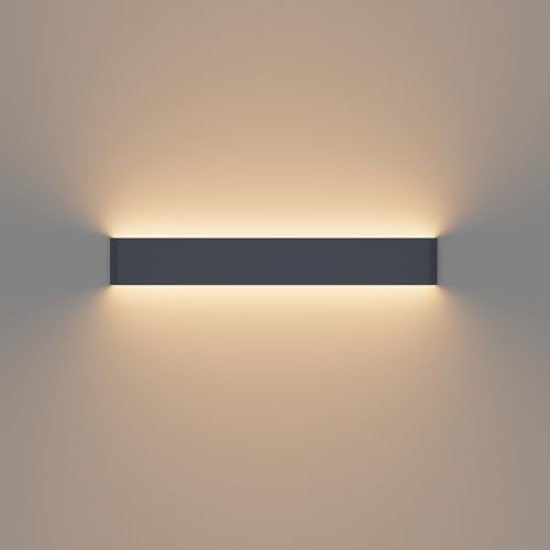 K-Bright LED Badlampe Wandleuchten Innen, 20W, IP44, 61cm Mordern Wandlampe LED Wandbeleuchtung für Wohnzimmer Schlafzimmer Treppenhaus Flur Warmweiß 3000K,Anthrazit K-Bright LED Badlampe Wandleuchten Innen, 20W, IP44, 61cm Mordern Wandlampe LED Wandbeleuchtung für Wohnzimmer Schlafzimmer Treppenhaus Flur Warmweiß 3000K,Anthrazit von K-Bright