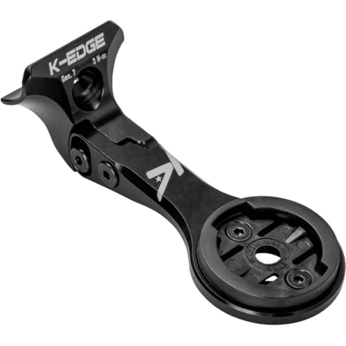 K-Edge Fahrradcomputer-Halterung für Garmin GPS-Geräte, langlebig, aerodynamische Fahrradcomputer-Halterung für Trek Madone Cockpit-Integration von K-EDGE