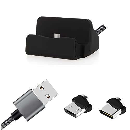 K-S-Trade Dockingstation Für Samsung Galaxy A52s 5G Hochwertige Docking Station Ladestation Synch-Station Tischständer Ladegerät Ladeständer Für von K-S-Trade