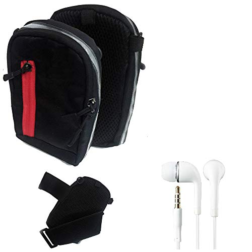 K-S-Trade Für BLU G71L Hülle Outdoor Gürteltasche Holster Umhängetasche + Kopfhörer Für BLU G71L Schwarz Handy Tasche Case Travelbag von K-S-Trade