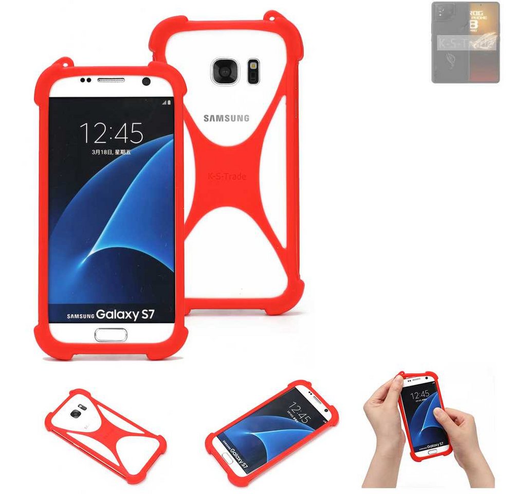 K-S-Trade Handyhülle für Asus ROG phone 8 Pro Edition, Handy-Hülle Schutz-Hülle Bumper Silikon Schutz Hülle Cover Case von K-S-Trade