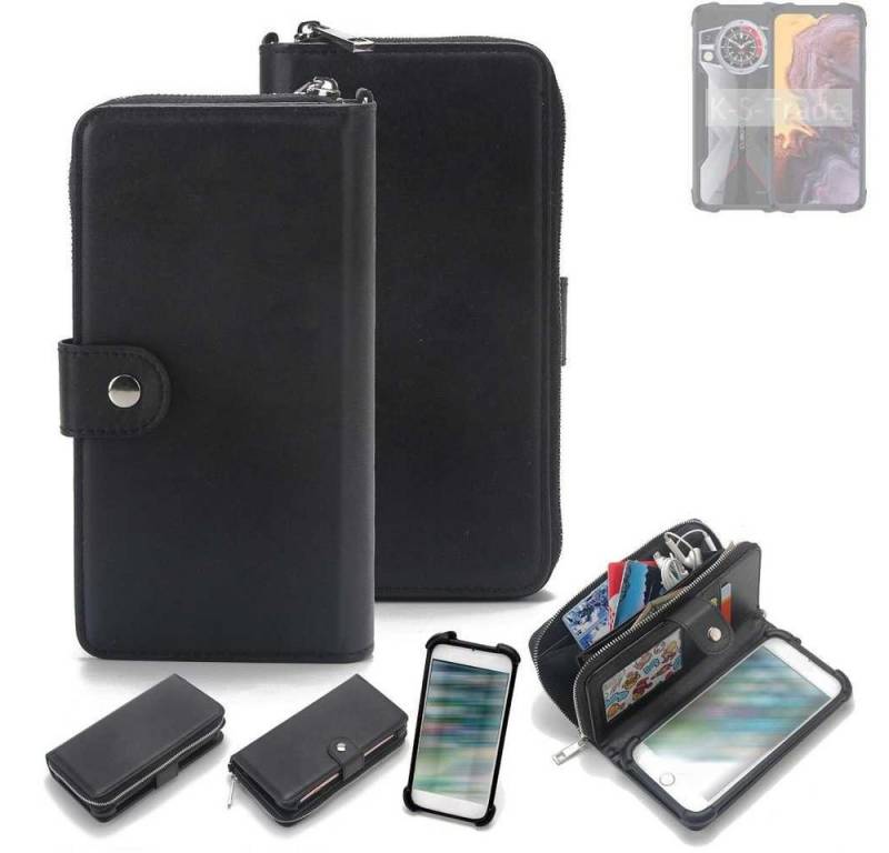 K-S-Trade Handyhülle für Cubot KingKong 9, 2in1 Handyhülle Schutzhülle & Portemonnee Cover Handy Hülle von K-S-Trade