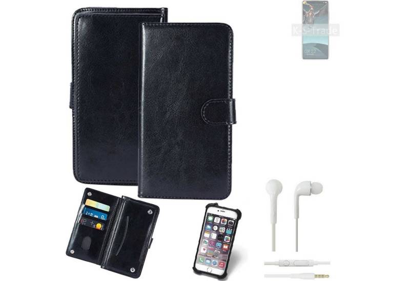 K-S-Trade Handyhülle für Elephone E10 Pro, 360° Hülle inkl. Headphones schwarz Kunstleder Case BookCase von K-S-Trade