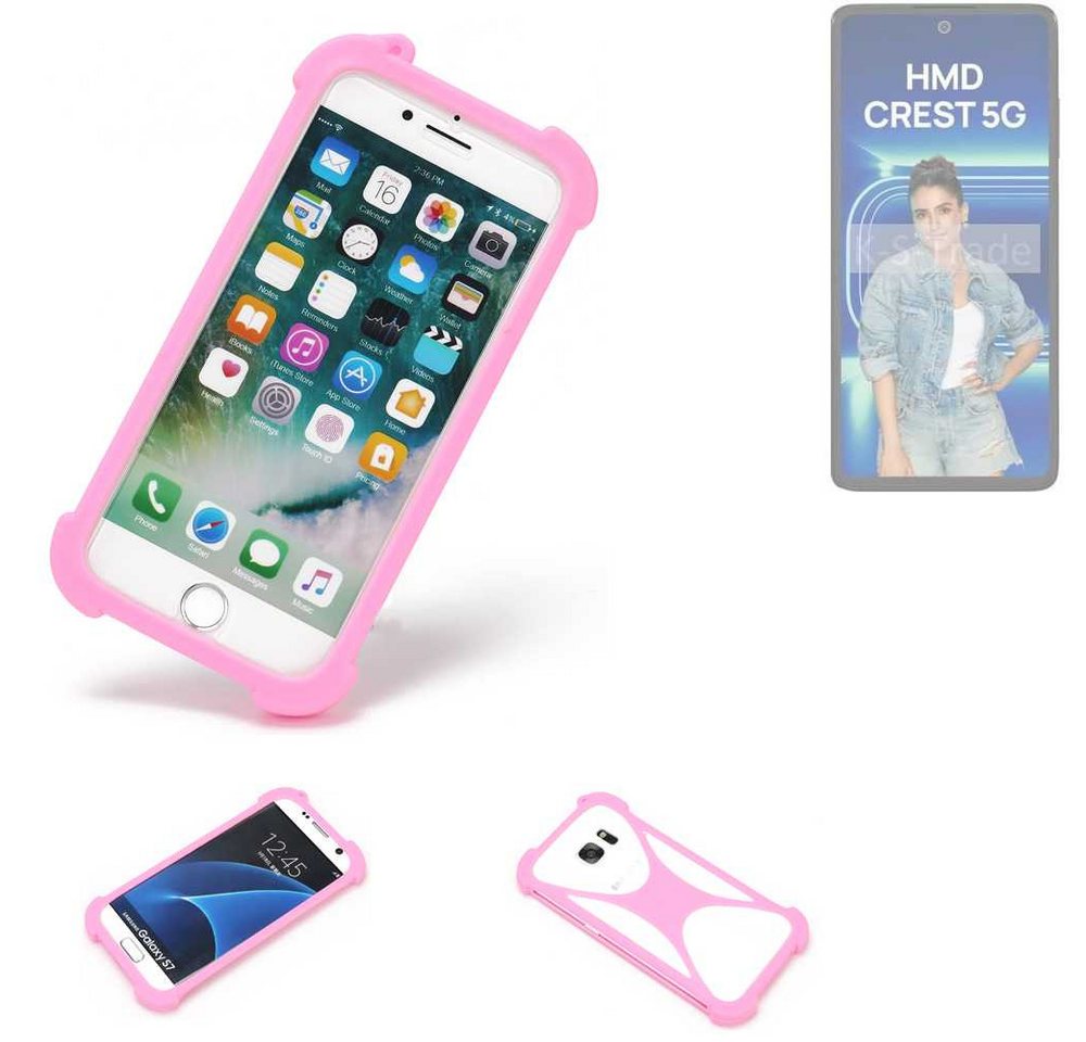 K-S-Trade Handyhülle für HMD Crest 5G, Handy Hülle Schutz Hülle Bumper Silikon Schutz Hülle Cover Case K-S-Trade Handyhülle für HMD Crest 5G, Handy Hülle Schutz Hülle Bumper Silikon Schutz Hülle Cover Case von K-S-Trade