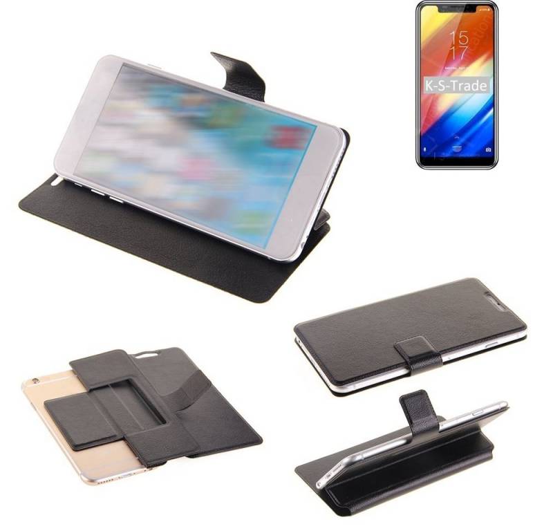 K-S-Trade Handyhülle für HomTom H10, Schutzhülle Schutzhülle Flip Cover Klapphülle Wallet Case Slim von K-S-Trade