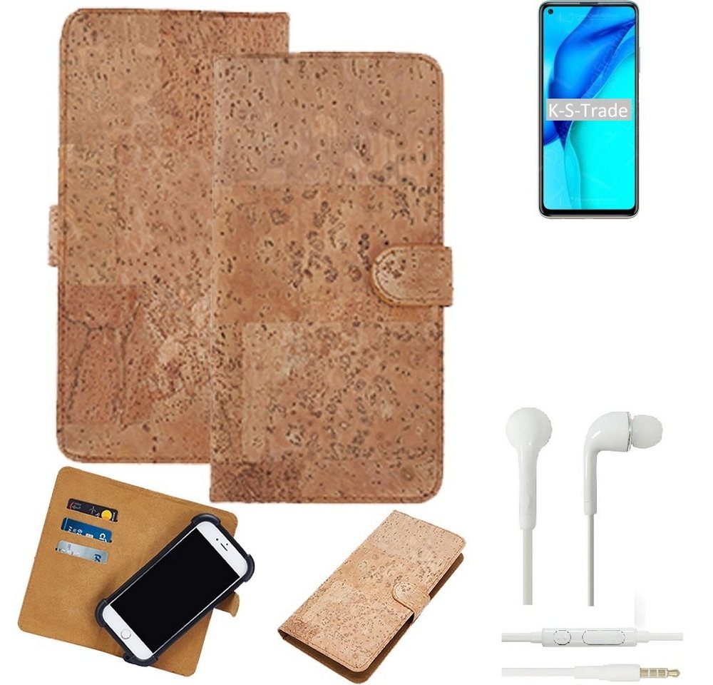 K-S-Trade Handyhülle für Huawei Maimang 9, Hülle + in ear Kopfhörer Kork Handyhülle Cover - Schutzhülle K-S-Trade Handyhülle für Huawei Maimang 9, Hülle + in ear Kopfhörer Kork Handyhülle Cover - Schutzhülle von K-S-Trade
