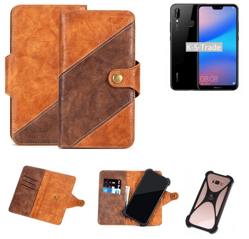 K-S-Trade Handyhülle für Huawei P20 Lite, Handy-Hülle Schutz-Hülle Bookstyle Case Wallet-Case Handy Cover K-S-Trade Handyhülle für Huawei P20 Lite, Handy-Hülle Schutz-Hülle Bookstyle Case Wallet-Case Handy Cover von K-S-Trade