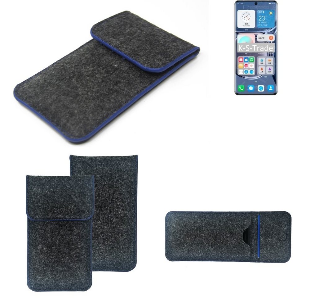 K-S-Trade Handyhülle für Huawei P50 Pro SD888, Handy-Hülle Schutz-Hülle Filztasche Pouch Tasche Case Sleeve K-S-Trade Handyhülle für Huawei P50 Pro SD888, Handy-Hülle Schutz-Hülle Filztasche Pouch Tasche Case Sleeve von K-S-Trade