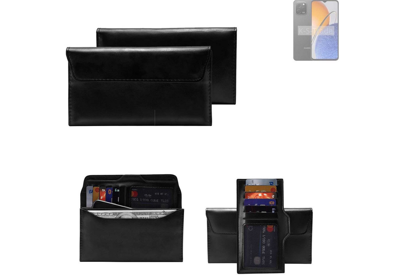 K-S-Trade Handyhülle für Huawei nova Y62 Plus, Handy Hülle Schutz Hülle Tasche Schutz Case Handytasche von K-S-Trade