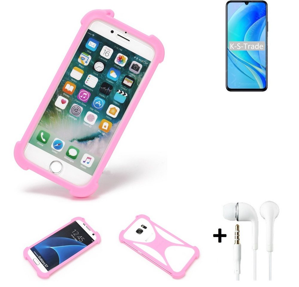 K-S-Trade Handyhülle für Huawei nova Y70 Plus, Bumper + Kopfhörer Handy Hülle Schutzhülle Silikon Schutz Hülle K-S-Trade Handyhülle für Huawei nova Y70 Plus, Bumper + Kopfhörer Handy Hülle Schutzhülle Silikon Schutz Hülle von K-S-Trade