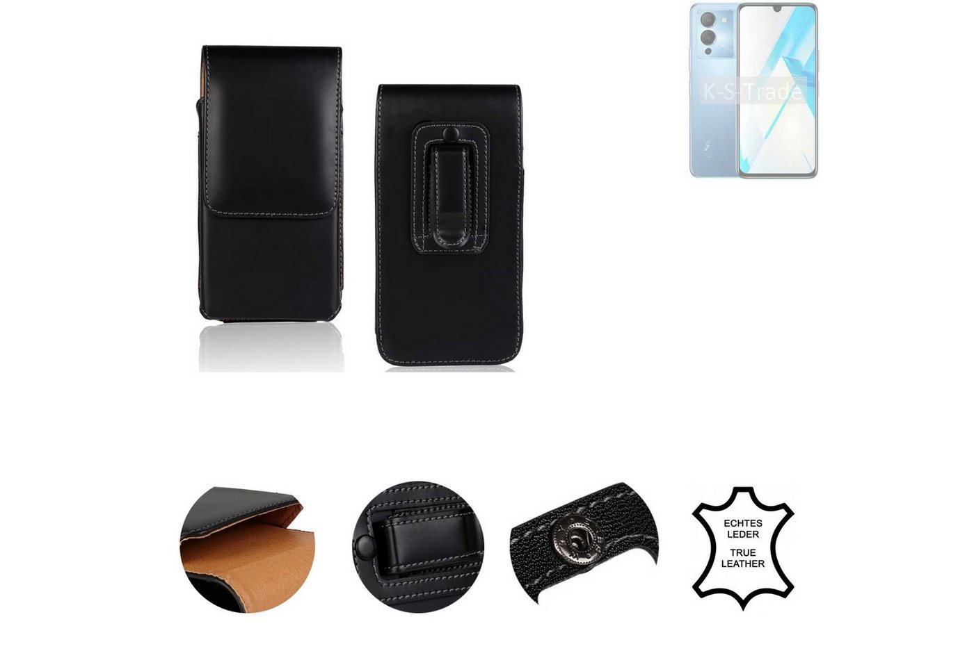 K-S-Trade Handyhülle für Infinix Note 12, Holster Gürteltasche Handy Hülle Schutzhülle Handyhülle Leder K-S-Trade Handyhülle für Infinix Note 12, Holster Gürteltasche Handy Hülle Schutzhülle Handyhülle Leder von K-S-Trade