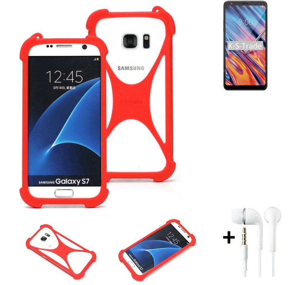 K-S-Trade Handyhülle für LG Electronics Stylo 5x, Handy-hülle + Kopfhörer Schutz-hülle Bumper Silikon Schutz Hülle K-S-Trade Handyhülle für LG Electronics Stylo 5x, Handy-hülle + Kopfhörer Schutz-hülle Bumper Silikon Schutz Hülle von K-S-Trade