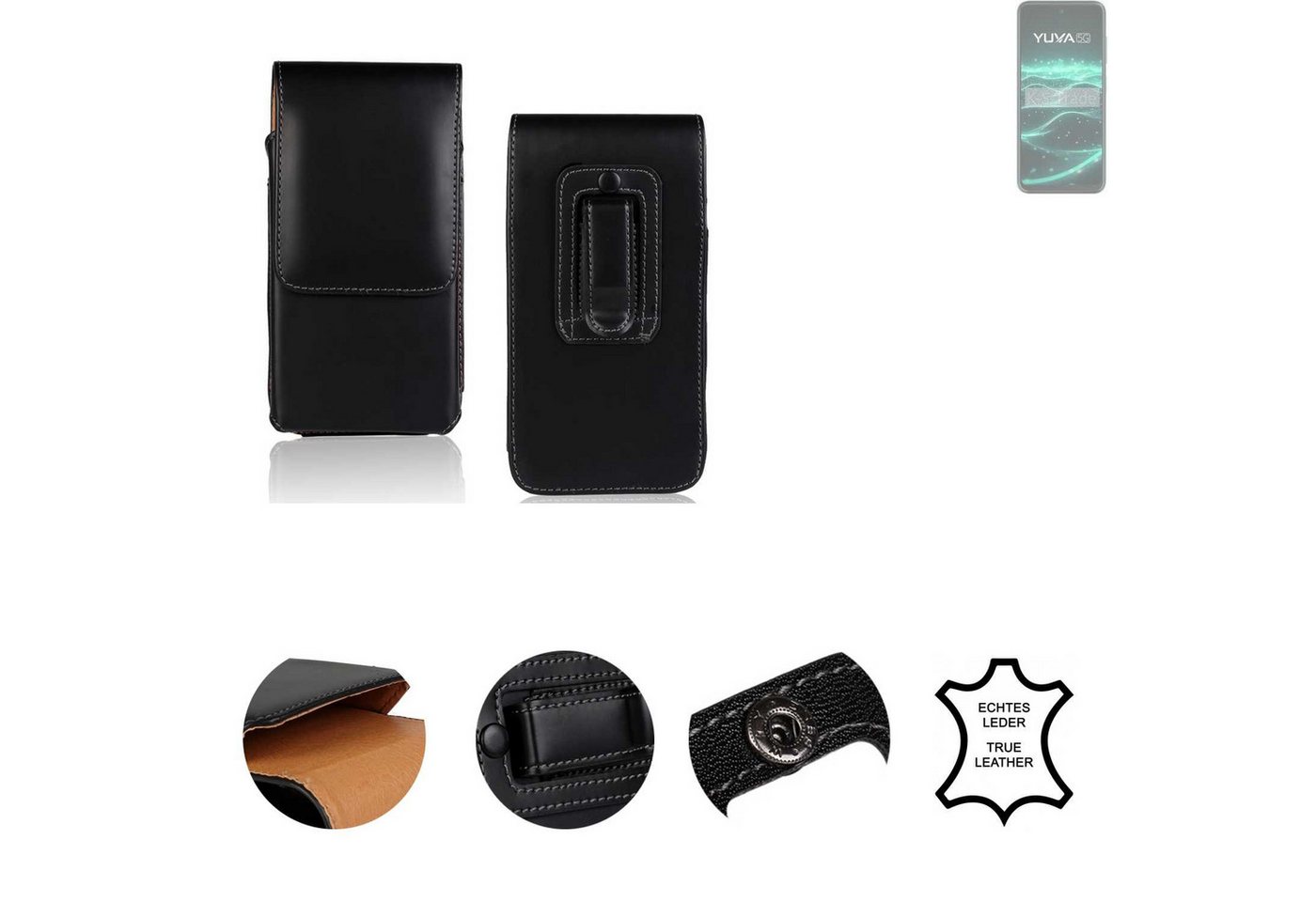 K-S-Trade Handyhülle für Lava Yuva 5G, Holster Gürteltasche Handy Hülle Schutzhülle Handyhülle Leder K-S-Trade Handyhülle für Lava Yuva 5G, Holster Gürteltasche Handy Hülle Schutzhülle Handyhülle Leder von K-S-Trade