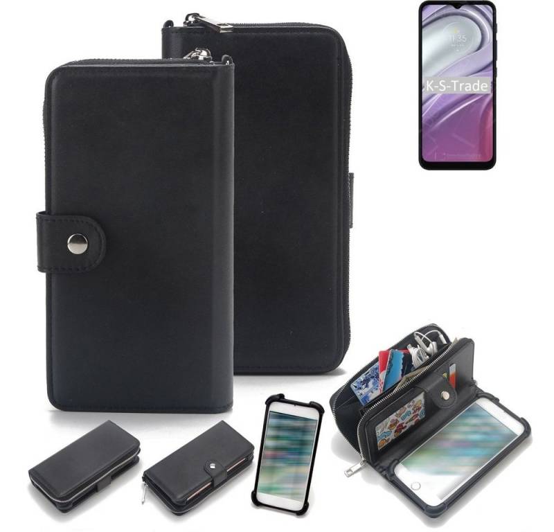 K-S-Trade Handyhülle für Motorola Moto G20, 2in1 Handyhülle Schutzhülle & Portemonnee Cover Handy Hülle von K-S-Trade