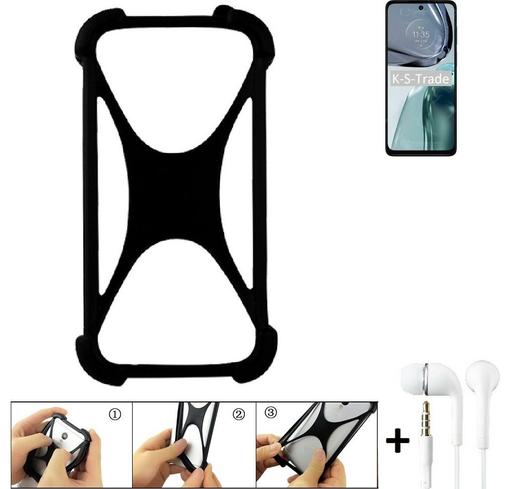 K-S-Trade Handyhülle für Motorola Moto G62 5G, Handy-Hülle + headphones Schutz-Hülle Bumper Silikon Cover Case K-S-Trade Handyhülle für Motorola Moto G62 5G, Handy-Hülle + headphones Schutz-Hülle Bumper Silikon Cover Case von K-S-Trade