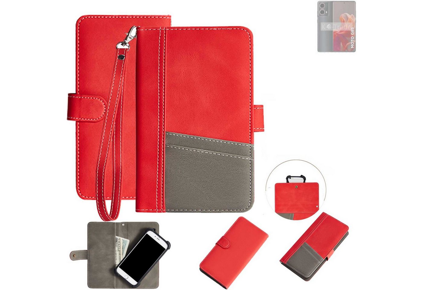 K-S-Trade Handyhülle für Motorola Moto G85 5G, Handy Schutzhülle Hülle Portemonnee Brieftasche Klapphülle K-S-Trade Handyhülle für Motorola Moto G85 5G, Handy Schutzhülle Hülle Portemonnee Brieftasche Klapphülle von K-S-Trade