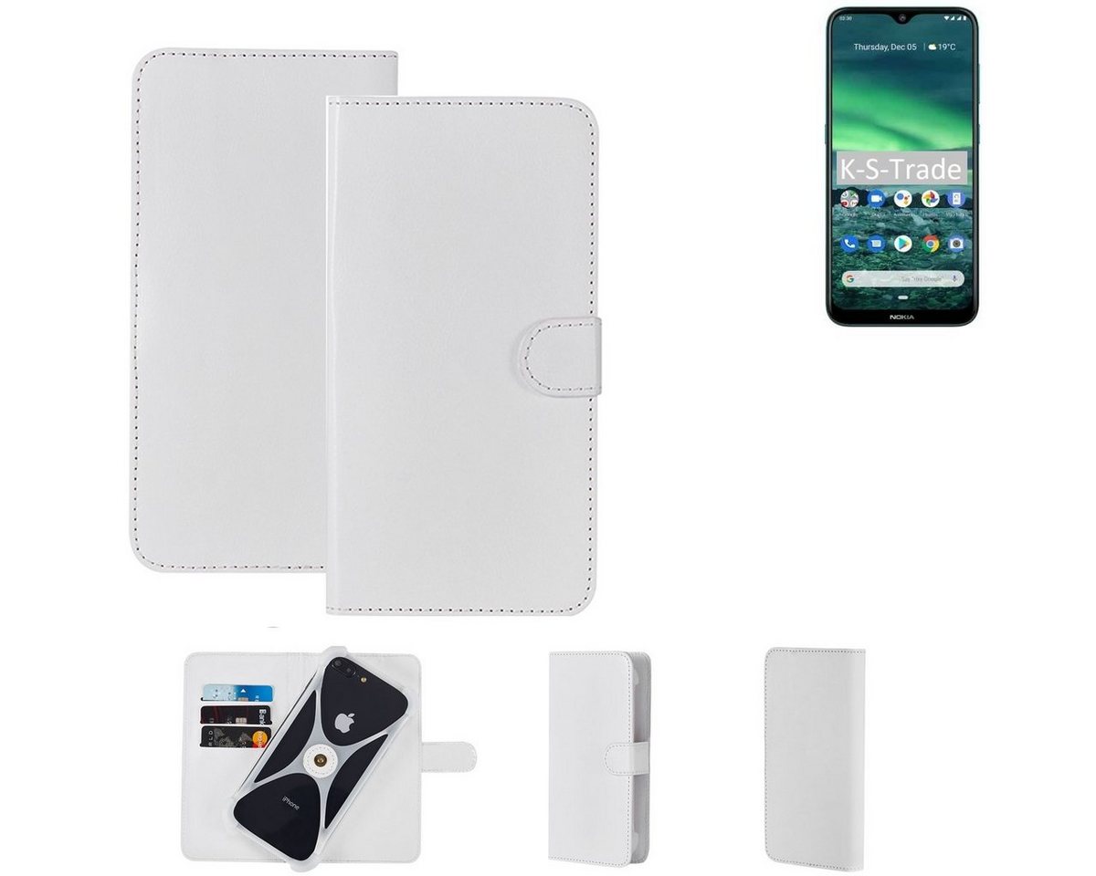 K-S-Trade Handyhülle für Nokia 2.3, Handy Hülle Schutz Hülle Cover Case Bookstyle Bumper weiß 1x K-S-Trade Handyhülle für Nokia 2.3, Handy Hülle Schutz Hülle Cover Case Bookstyle Bumper weiß 1x von K-S-Trade