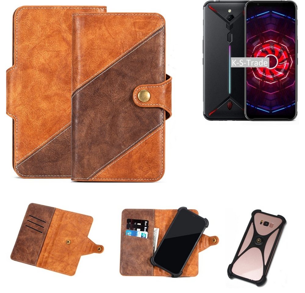 K-S-Trade Handyhülle für Nubia Red Magic, Handy-Hülle Schutz-Hülle Bookstyle Case Wallet-Case Handy Cover K-S-Trade Handyhülle für Nubia Red Magic, Handy-Hülle Schutz-Hülle Bookstyle Case Wallet-Case Handy Cover von K-S-Trade