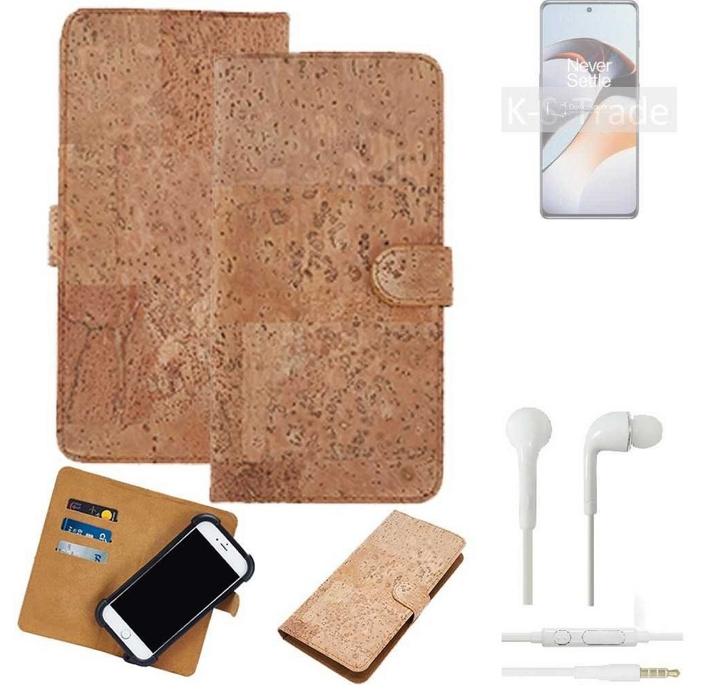 K-S-Trade Handyhülle für OnePlus 11R 5G, Hülle + in ear Kopfhörer Kork Handyhülle Cover - Schutzhülle K-S-Trade Handyhülle für OnePlus 11R 5G, Hülle + in ear Kopfhörer Kork Handyhülle Cover - Schutzhülle von K-S-Trade